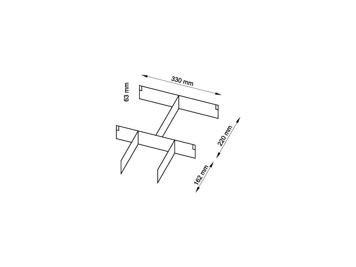 APOLLO Trennsteg-Set VACTR grau, für Rollcontainer (4032062002490)