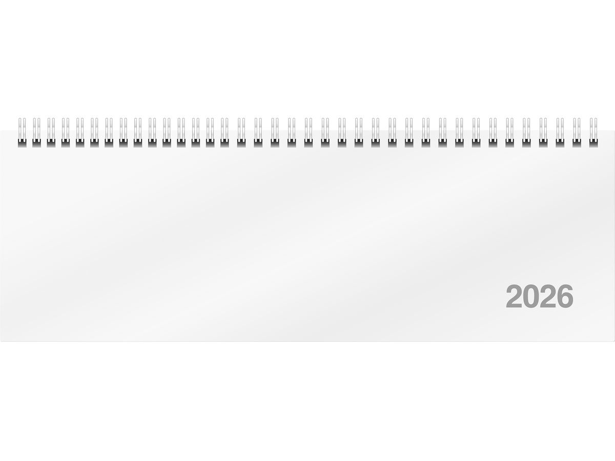 RIDOIDE Cal. tavolo AC-Terminer 2026 7031701006.26 1S/2P bianco ML 30.7x10.5cm (4003273791053)