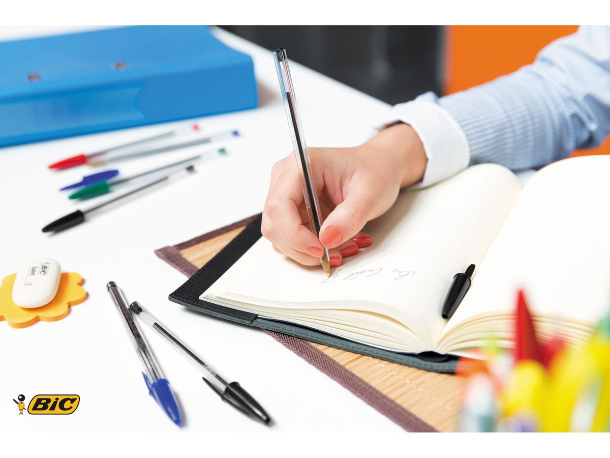 BIC Penna sfera Cristal NF 1mm 516332 blu 4 pezzi (3086123734548)