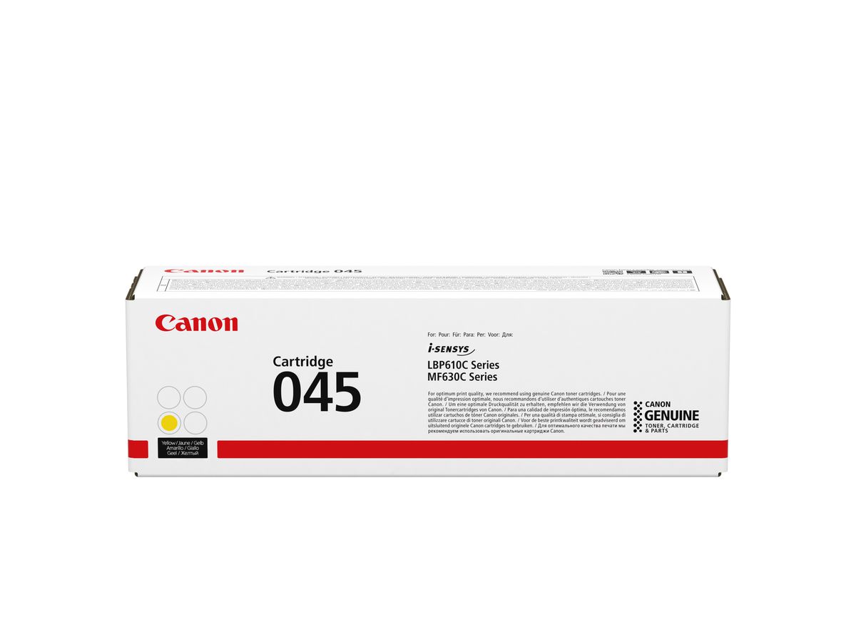 CANON Modulo di toner 045 yellow 1239C002 LBP613Cdw/611Cn 1300 pagine (4549292073577)