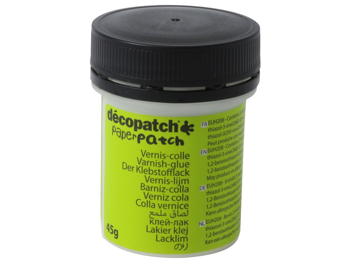 DECOPATCH Set d'art éléphant KIT029C Bogen, Tier, Pinsel, Lack (3609510350437)