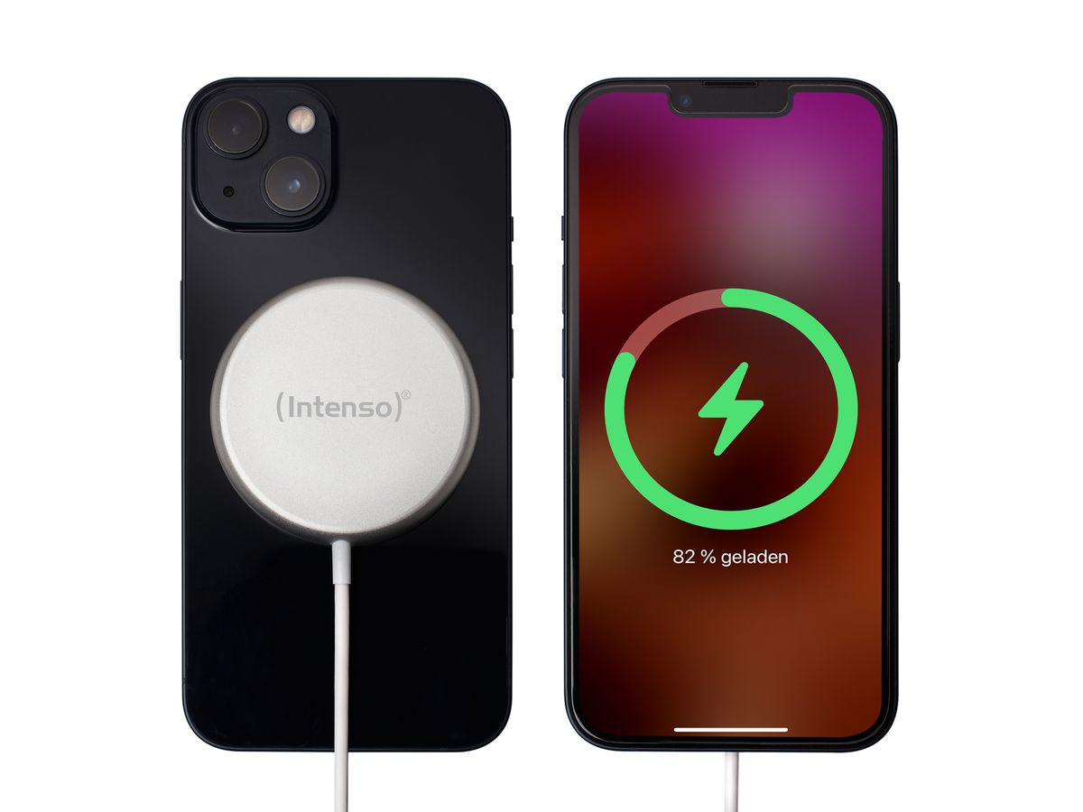 INTENSO Magnetic Wireless Charger MW1 7410712 MagSafe compatibility white (4034303032679)