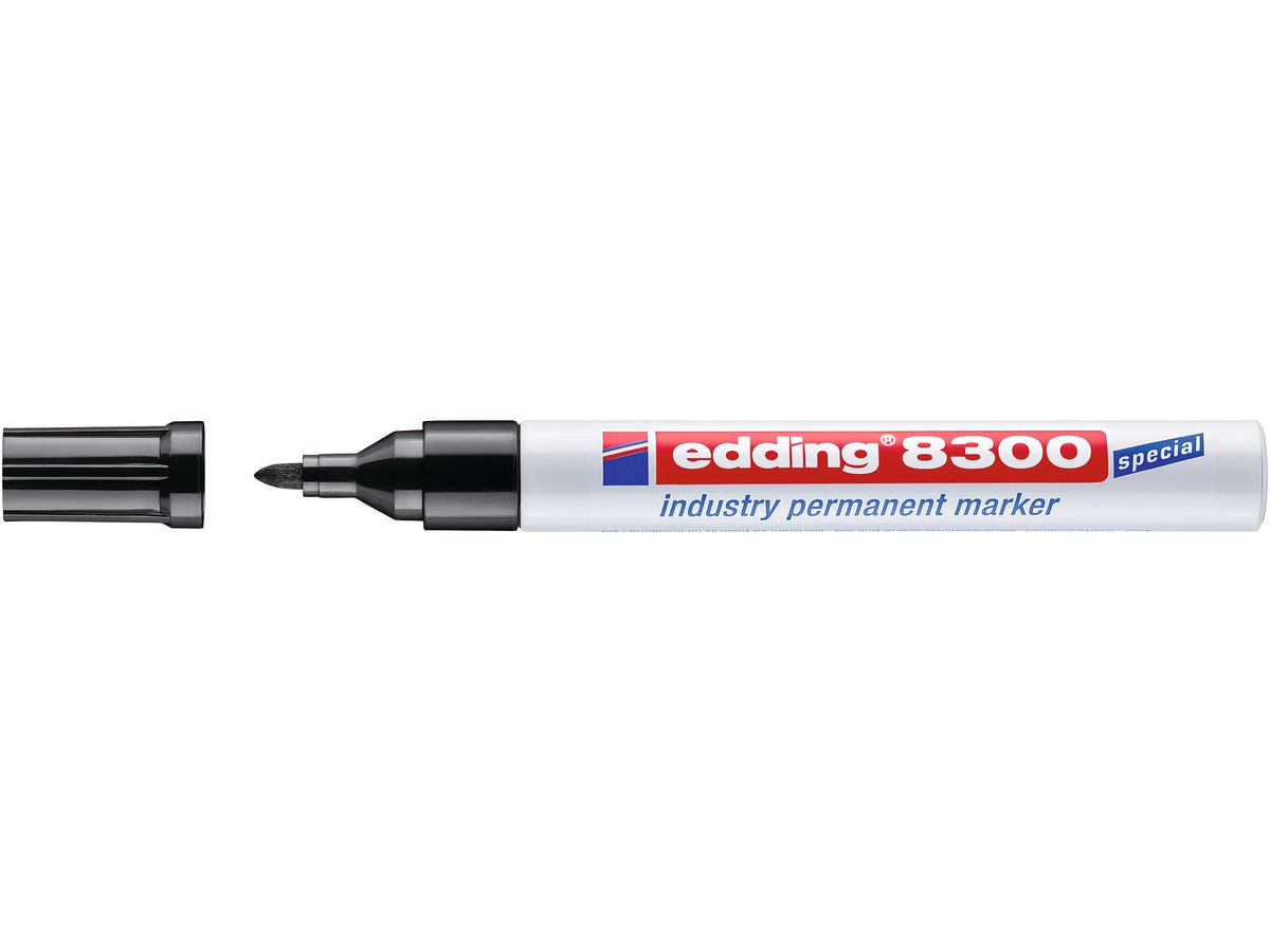 EDDING Permanent Marker 8300 1,5-3mm 8300-1 schwarz (4004764409136)