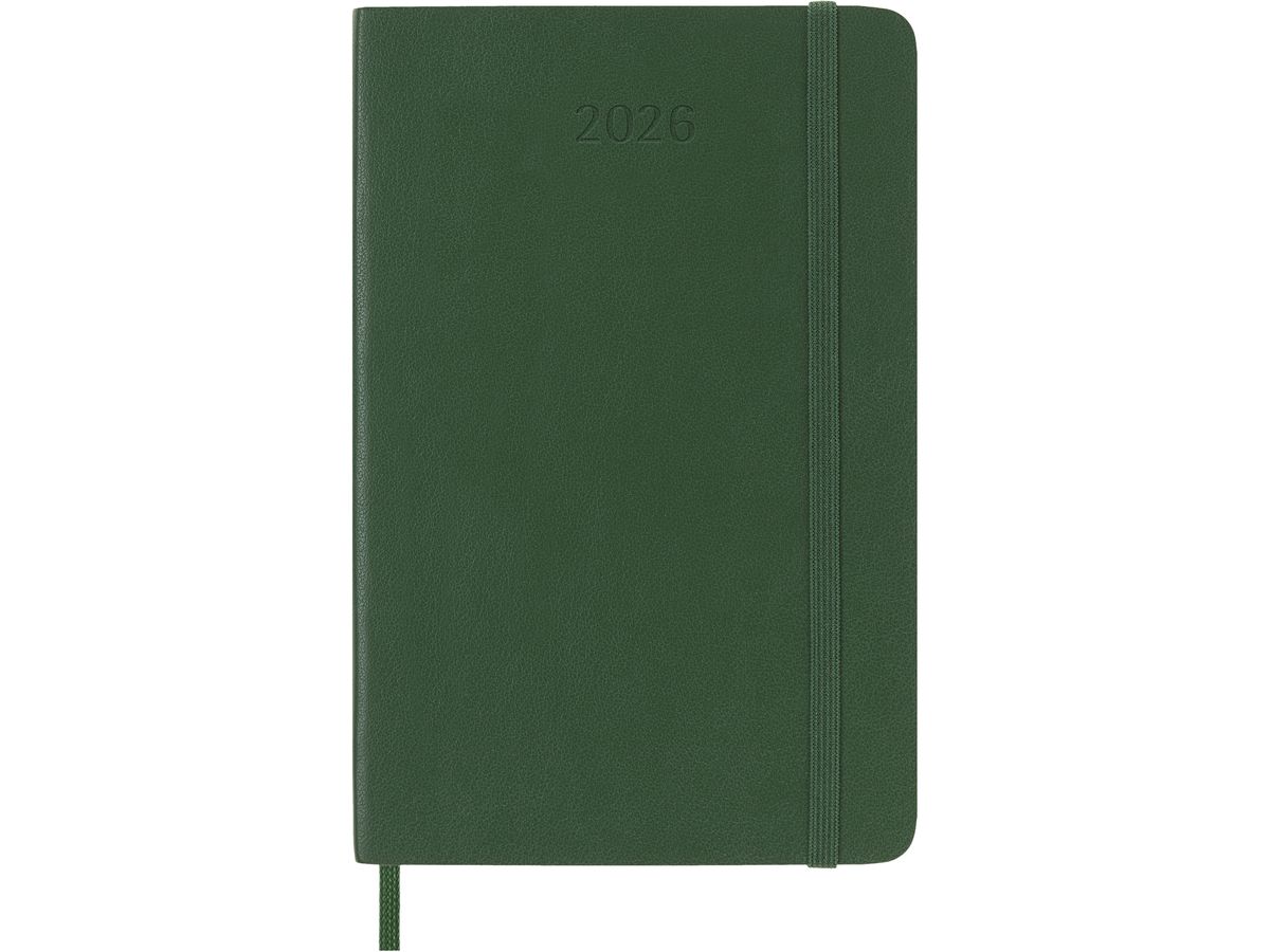MOLESKINE Agenda Classic Pocket 2026 DSK1512DC2Y26 1T/1S myrtengrün SC 9x14cm (8056999275587)