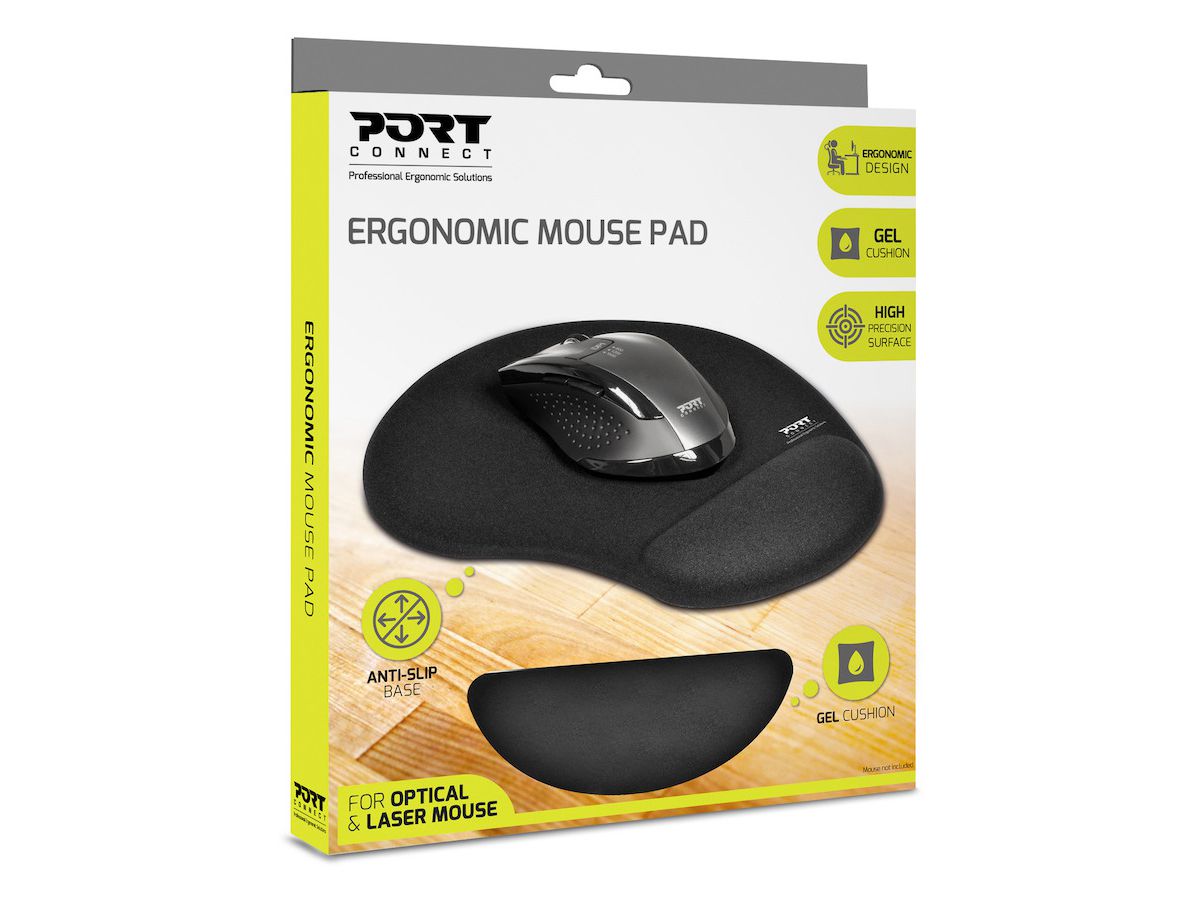 PORT Ergonomic Mouse Pad 900717 black (3567049007171)