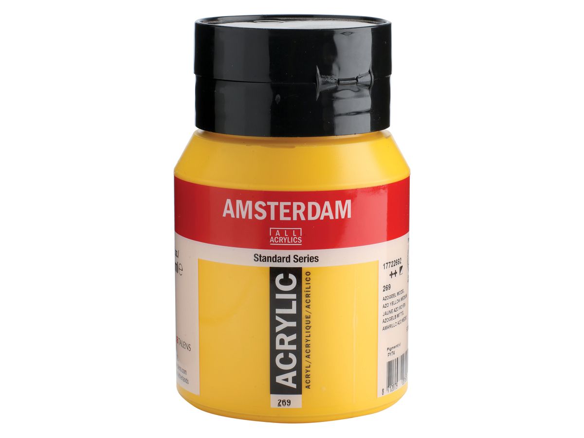 AMSTERDAM Peinture acrylique 500ml 17722692 azo jaune 269 (8712079281618)