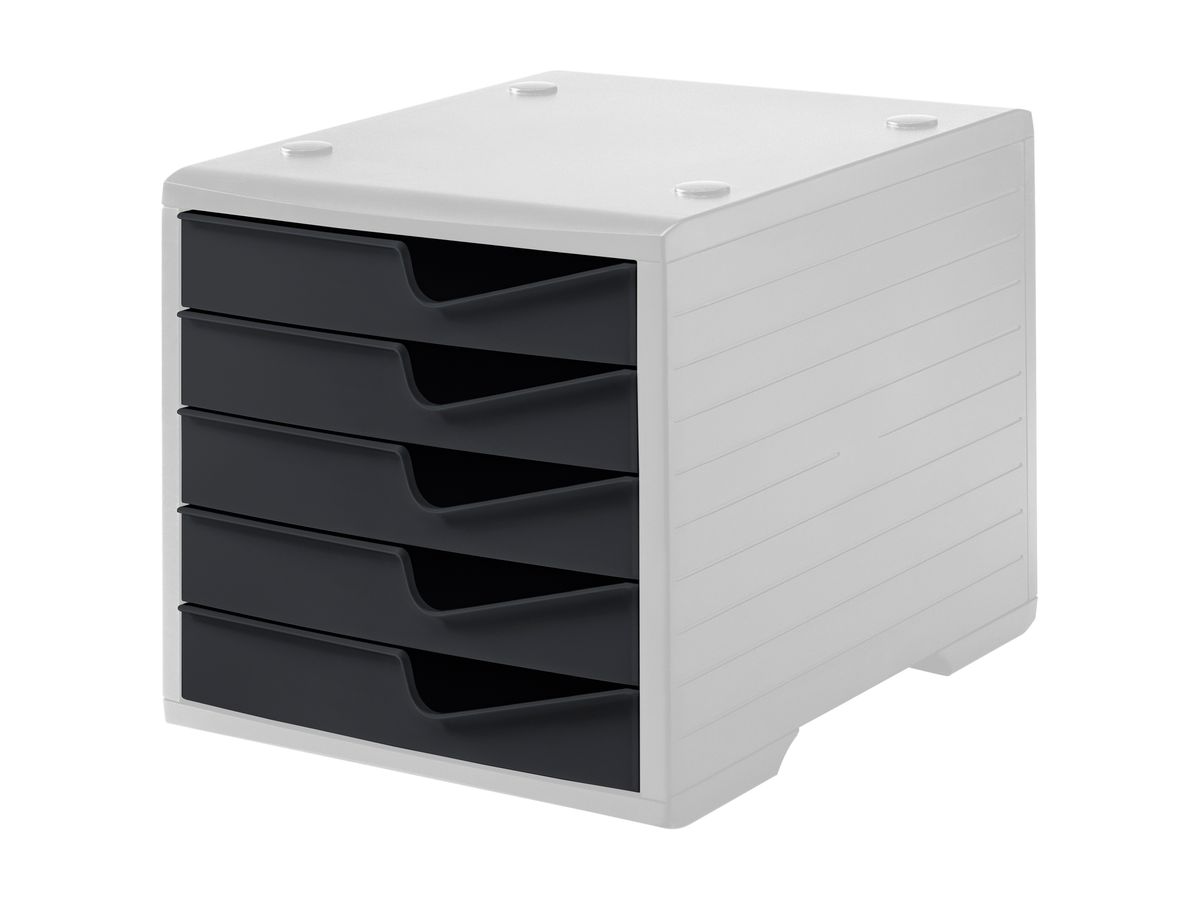 STYRO Styroswingbox 275-8430.182 grau/anthrazit 5 Schubladen (7612176088800)
