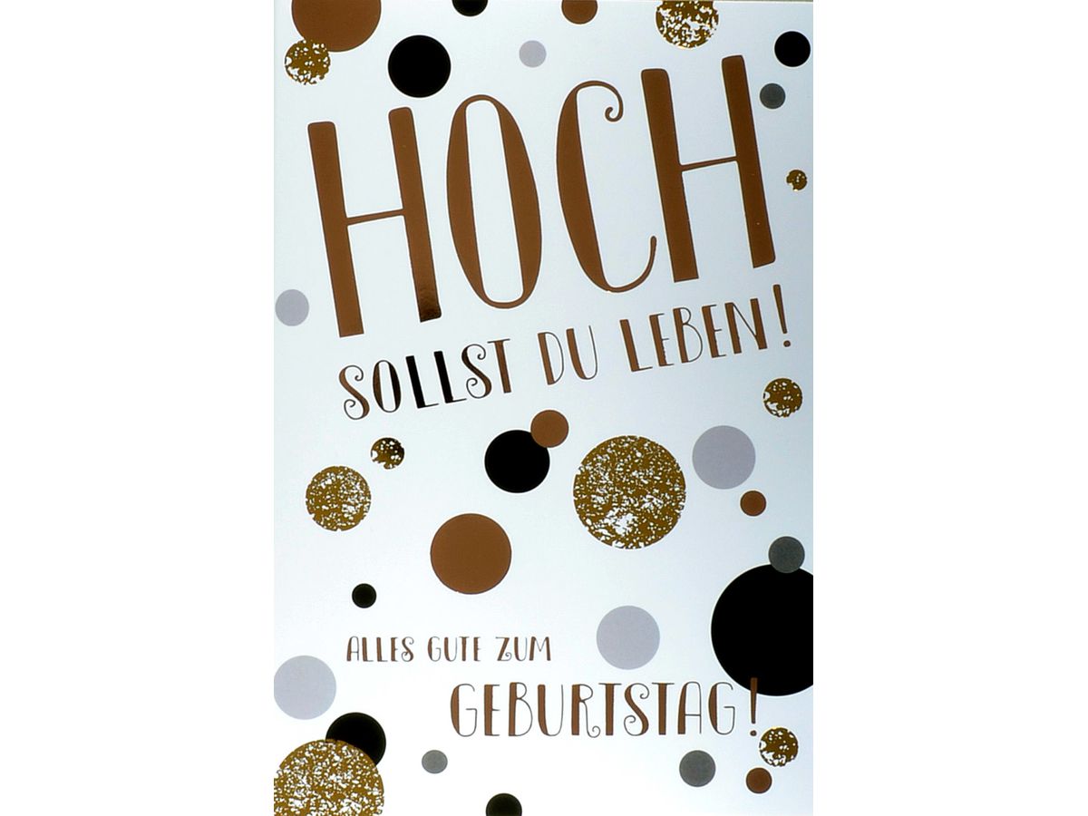 ABC Carte d'anniversaire confetti 1120006000 B6 ()