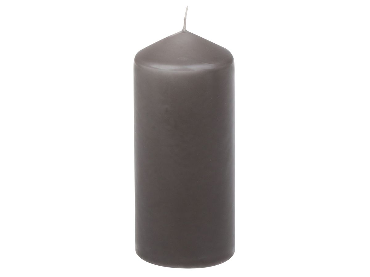 STEINHART Stumpenkerze 13cm 1209404000 grau ca. 35h (4008542616709)