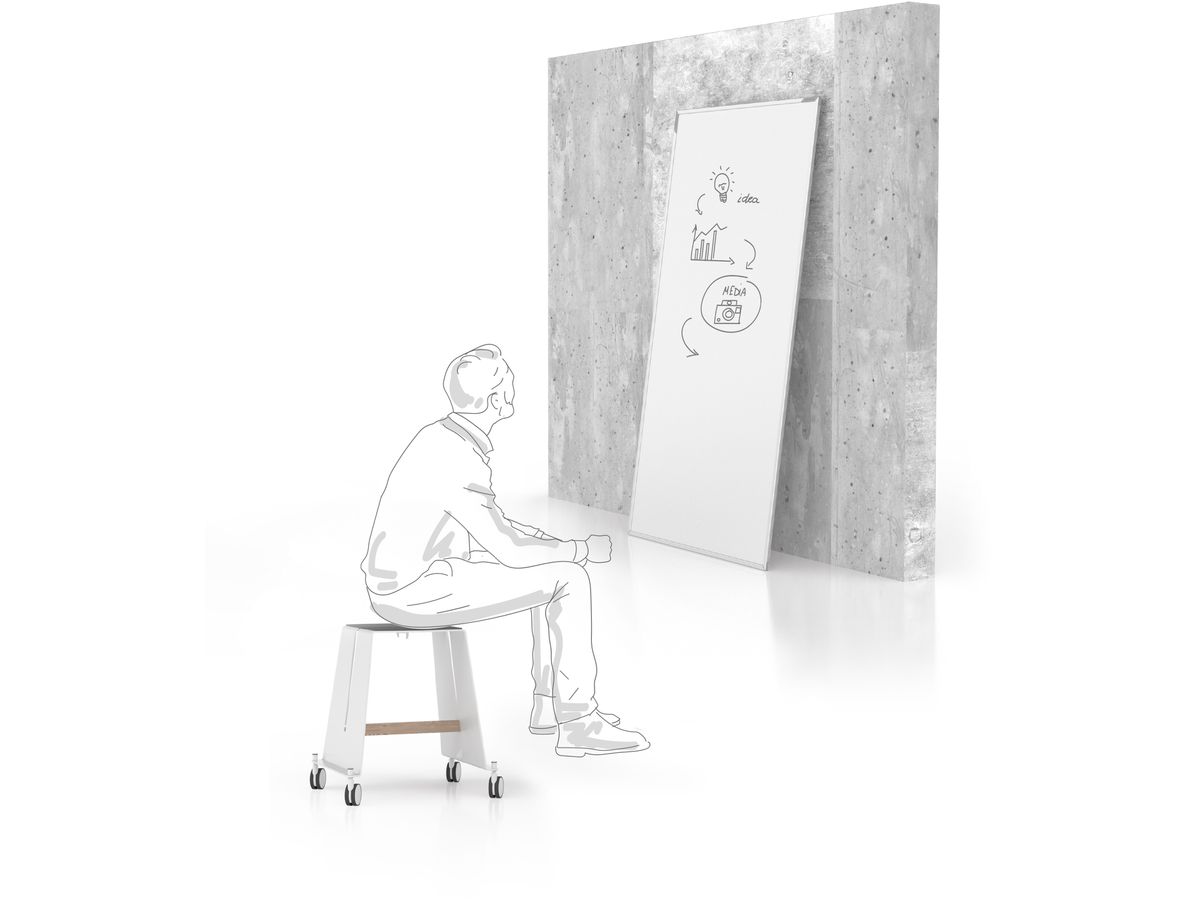 MAGNETOPLAN Design-Thinking Whiteboard 1241292 double enamel 178x90cm (4013695061047)