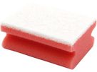 WEITACLEAN Éponge pad 95x70x43mm 5028031 rouge, sans rayures 10 pièces (7610588108468)
