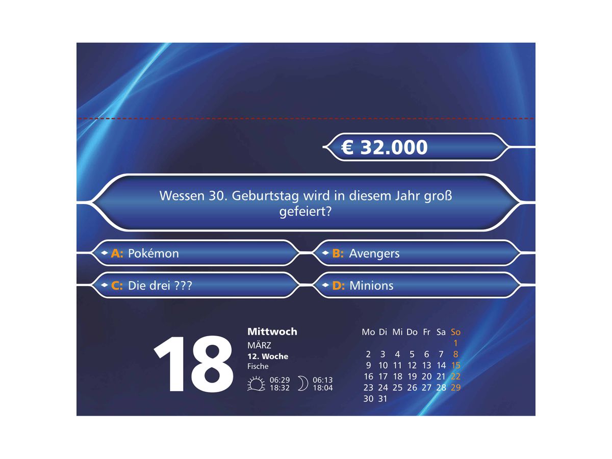 DUMONT Wer wird Millionär 2026 260814 DE 11.8x15.9cm (4069095008144)