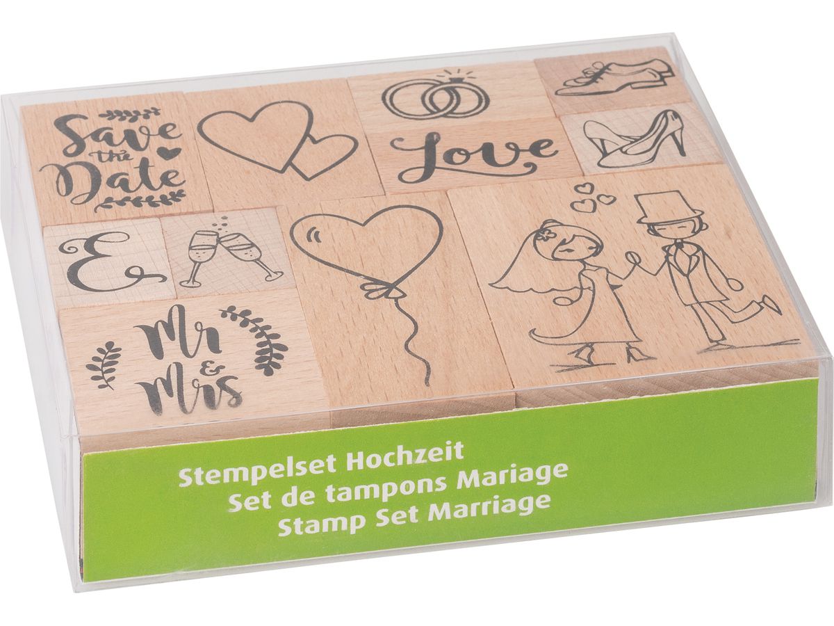 HEYDA Set Tampon Mariage 12x10x3cm 204888679 brun 11 pcs. (4005329142604)