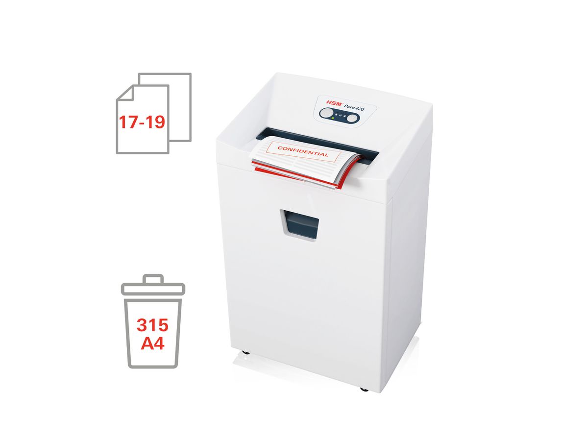 HSM Distruggi docu. Pure 420 2340111 P-2, 35lt (4026631054201)