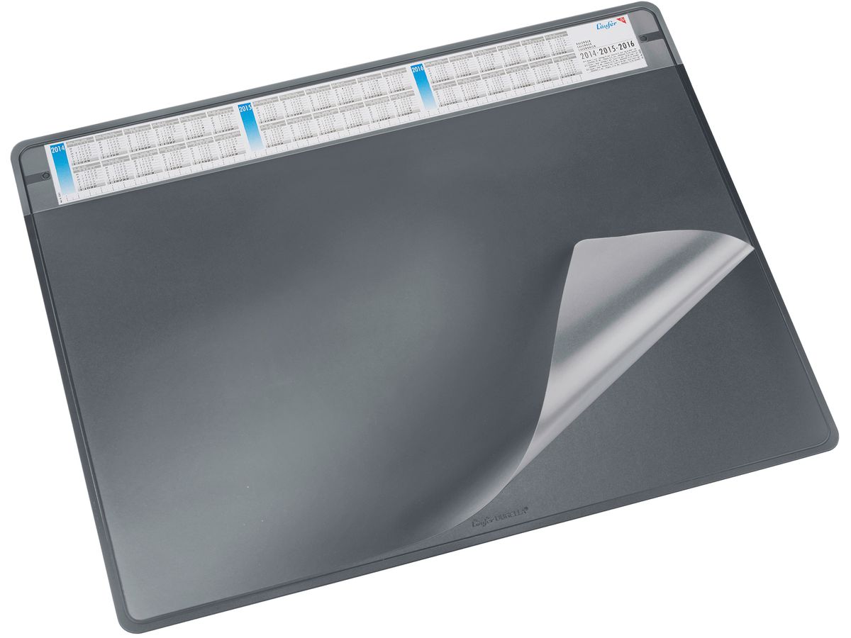 LÄUFER Schreibunterlage 65x50cm 47656 Durella SOFT schwarz (4006677476564)