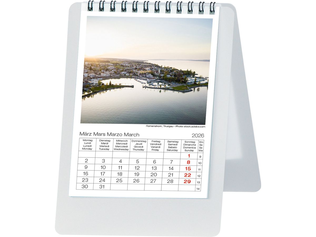 BIELLA Pultkalender Imago Swiss 2026 887161000026U 1M/1S Highlight ML 10.5x14.8cm (7611365527762)