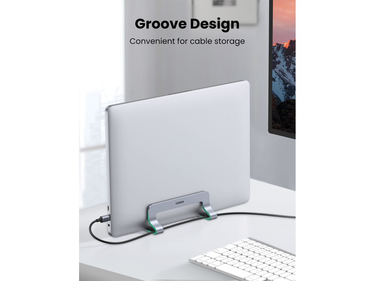 UGREEN Vertical Laptop Stand 20471 Silver (6957303824717)