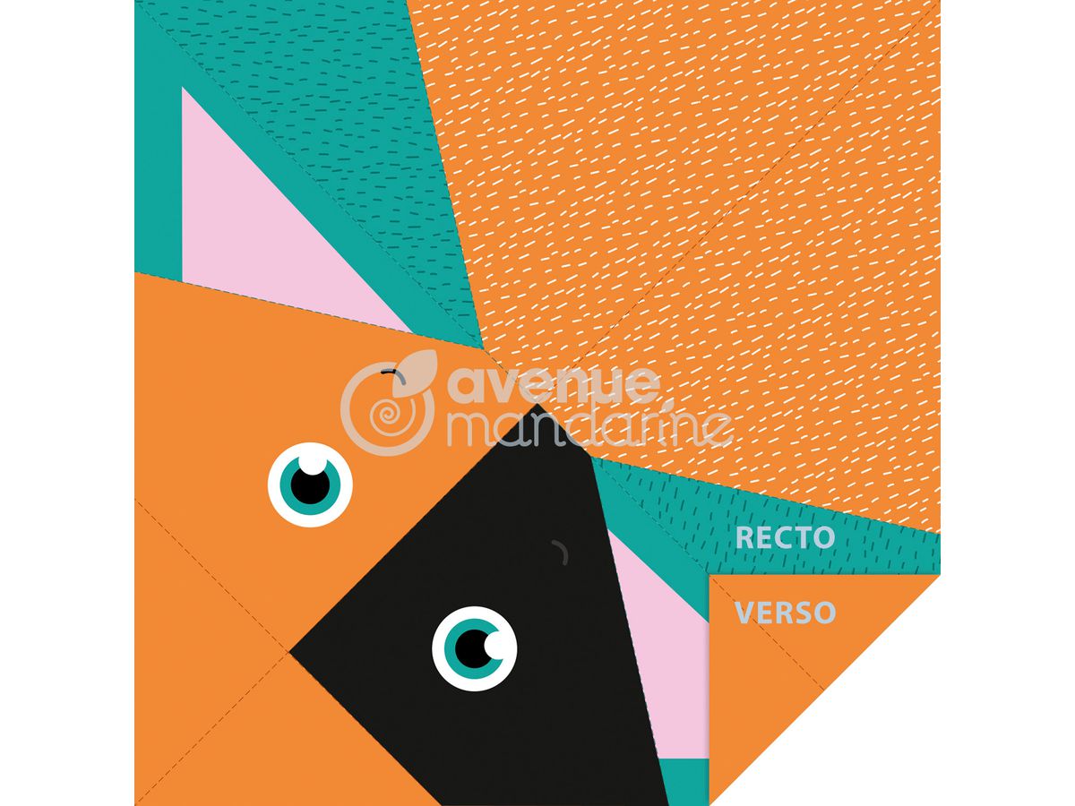 MANDARINE Origamipapier 12x12cm OR509C Mon petit Hund 20 Blatt (3609510575090)