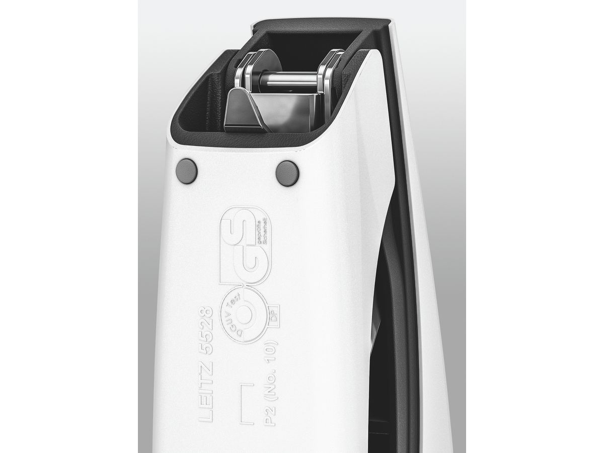 LEITZ Agrafeuse Mini NeXXt WOW 5528 55281001 blanc perle 10 feuilles (4002432101269)