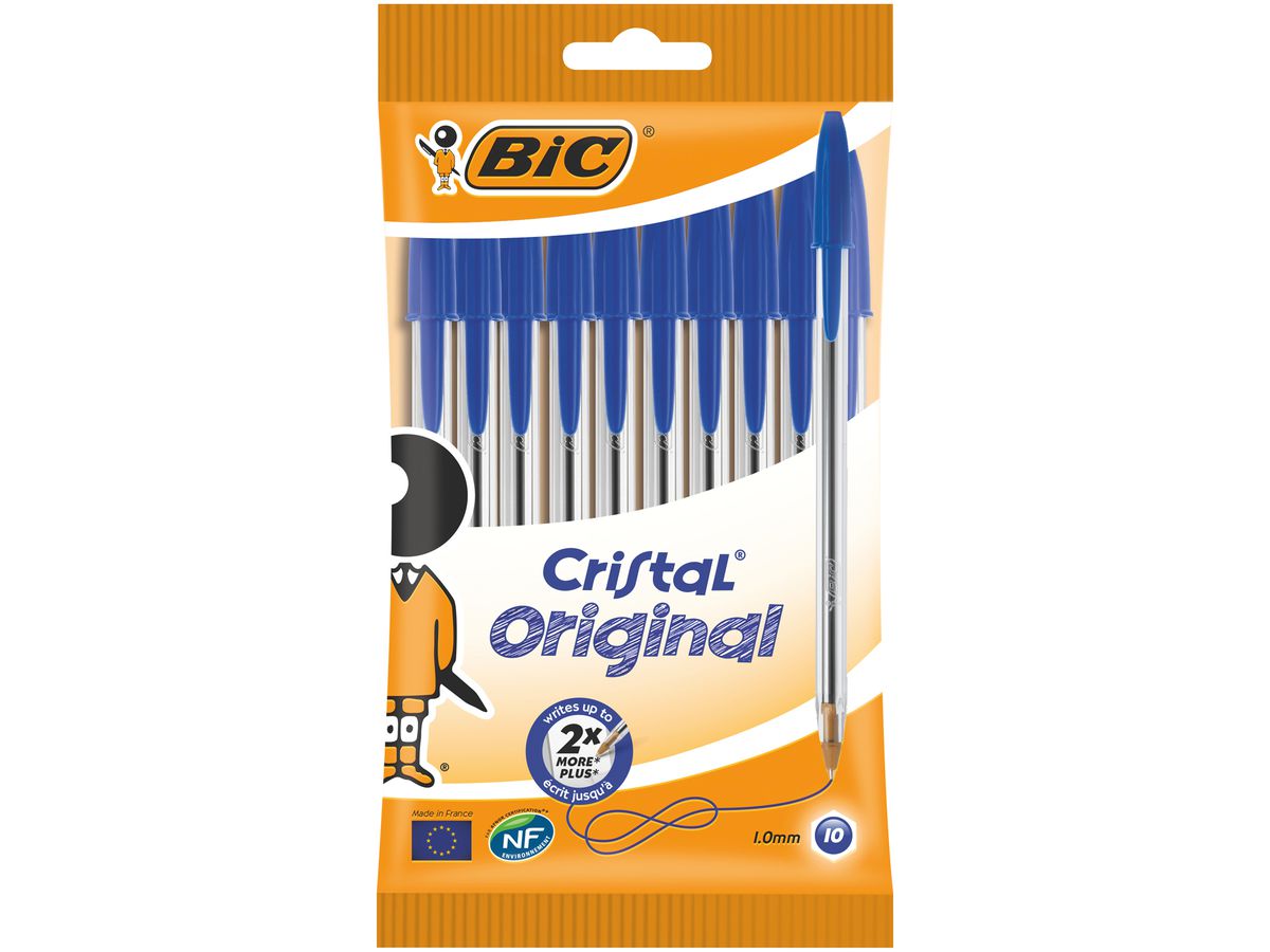 BIC Penna sfera Cristal M 830863 10 pezzi, blu (3086123734746)