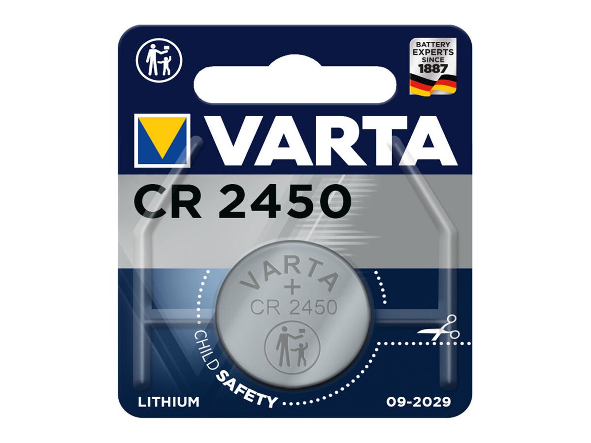 VARTA Knopfzelle Lithium CR2450,3V 6450101401 560 mAh 1 Stück (4008496270972)