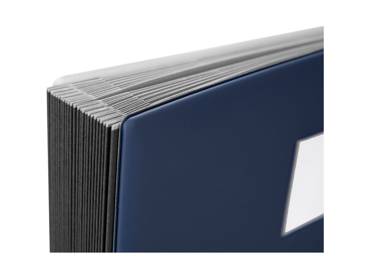 BIELLA Libro firma Pronto A4 32042407U blu scuro A-Z (7611365287048)