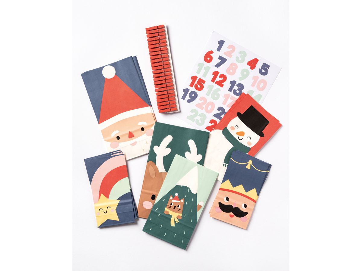 FOLIA Adventskalender 9389 Santa & Friends (4001868140552)