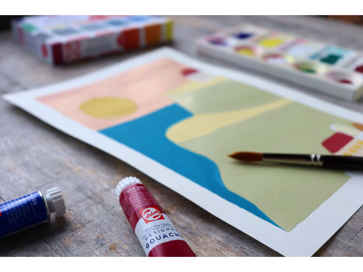 TALENS Gouache Designer 08820410 10 colori à 20ml (8712079527891)