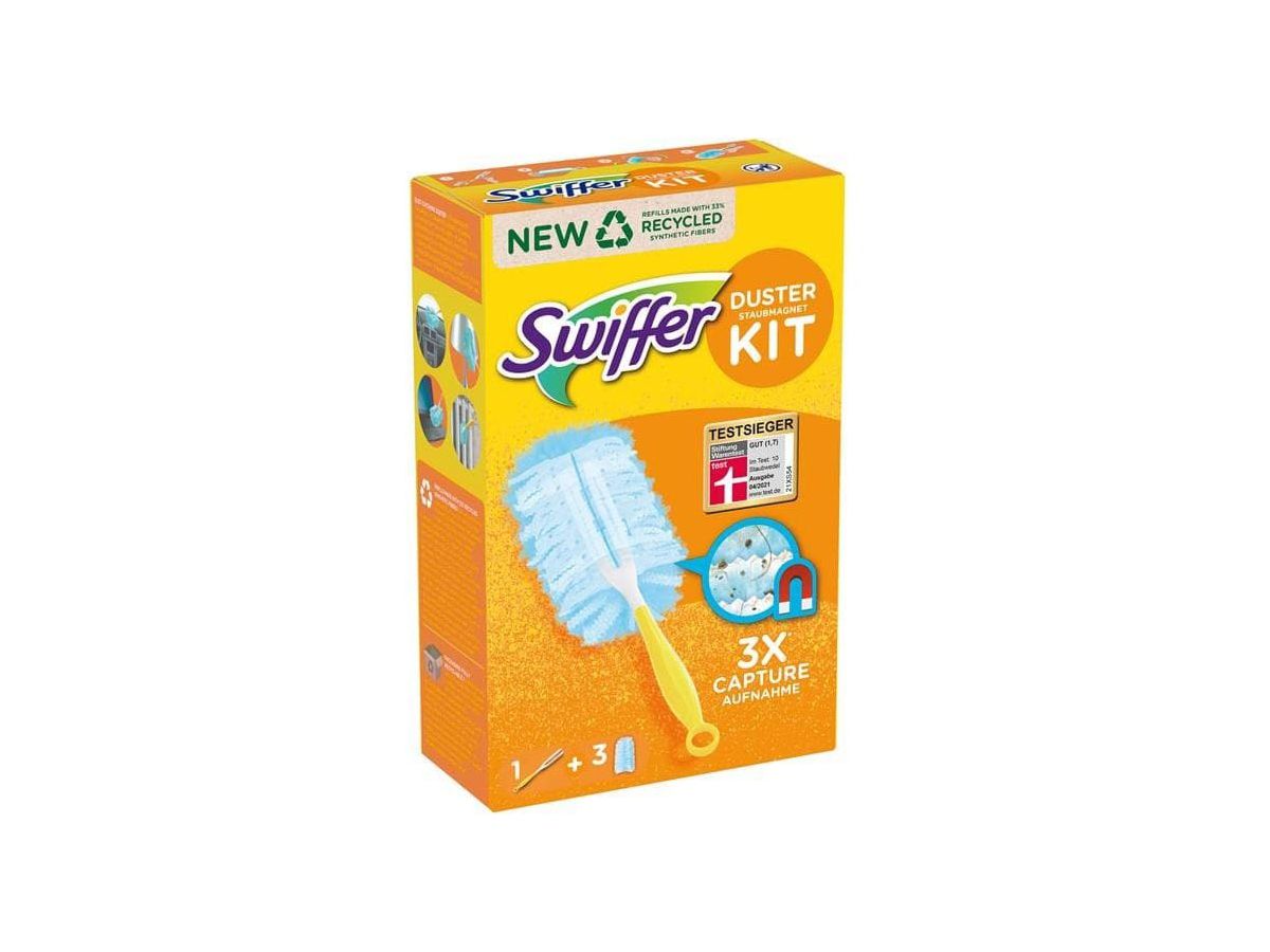 SWIFFER Starter Set dépoussiérant 970084 parfum febreze manche +3 ling. (5410076542284)