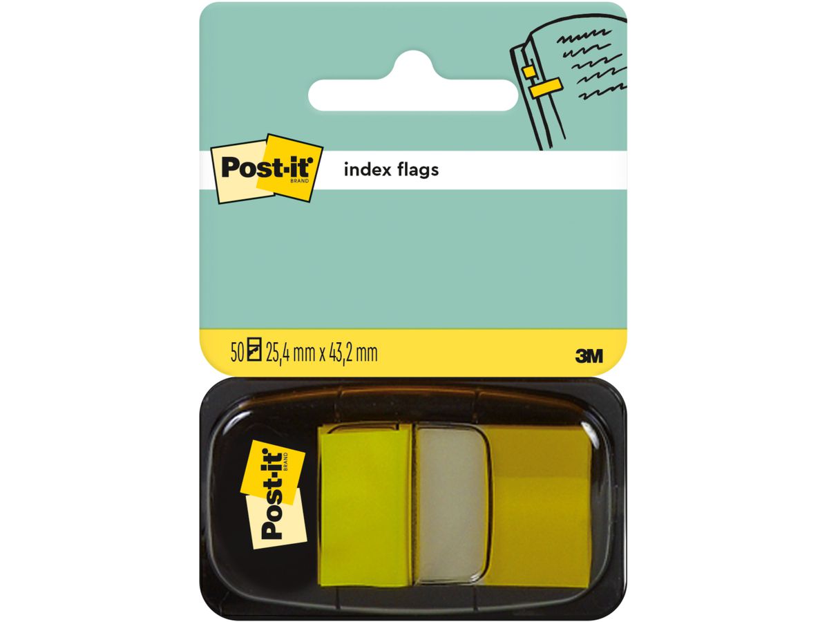 POST-IT Index Tabs 25,4x43,2mm 680-5 gelb/50 Tabs (0021200707551)