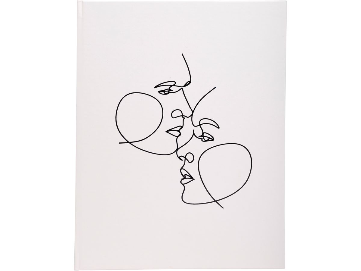 EXACOMPTA Livre d'or 27x22cm 47689E ivoire,coupe d'argent 100 p. (3130630476894)