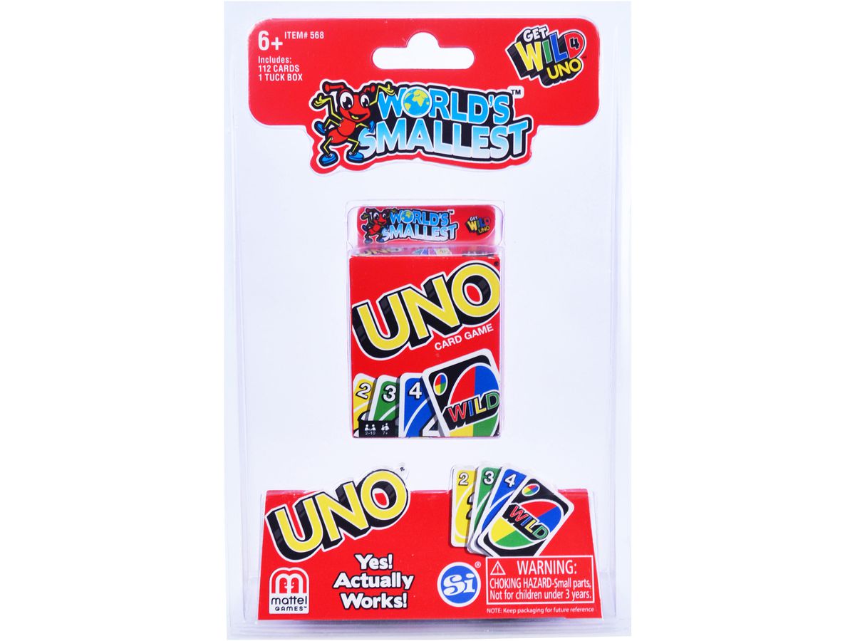NEUTRAL World's smallest UNO 1180.00763 Card Game (0854941007631)