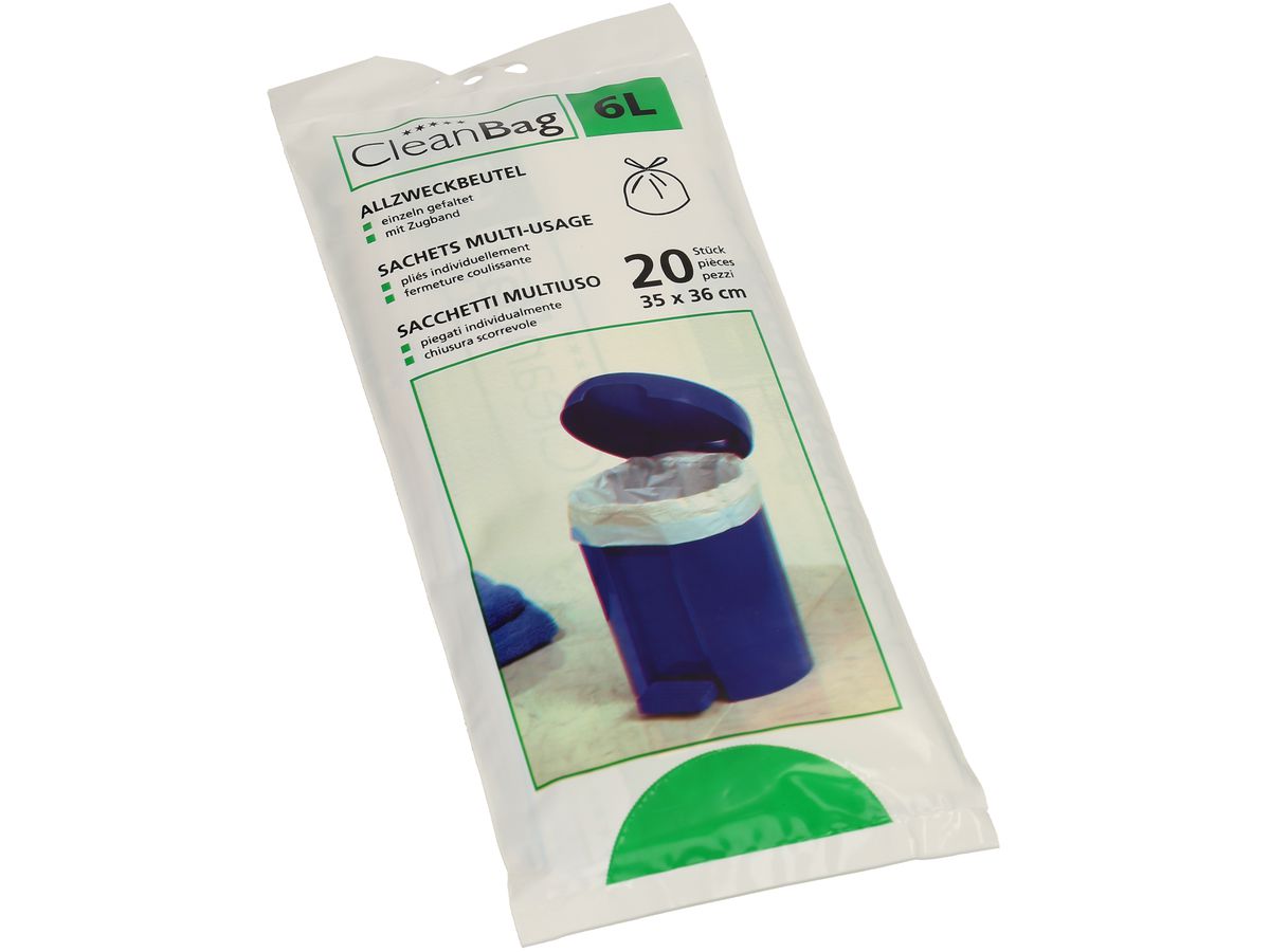 CLEANBAG Allzweckbeutel 2696 6lt, 20 Beutel (7640113796969)