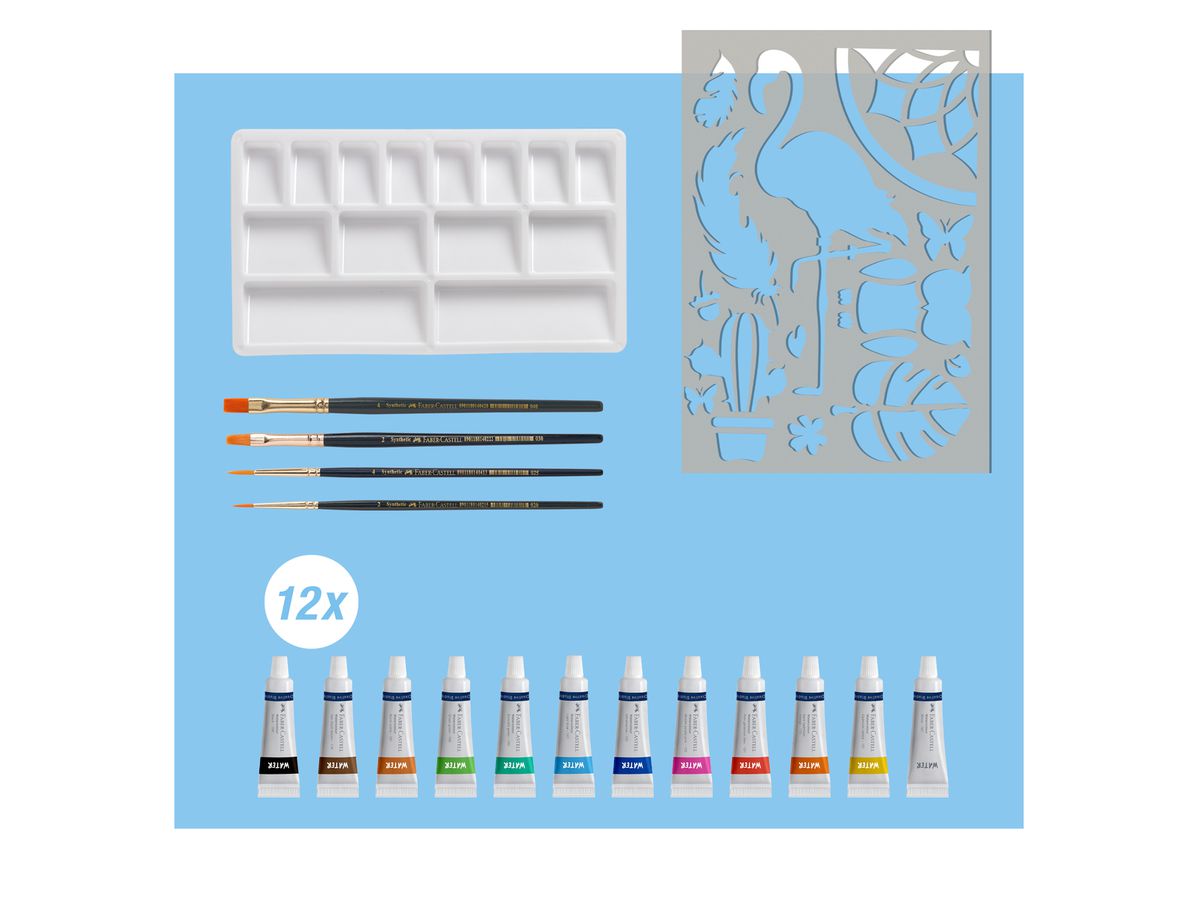 FABER-CASTELL Aquarellfarben-Set 169618 18-teilig (4005401696186)