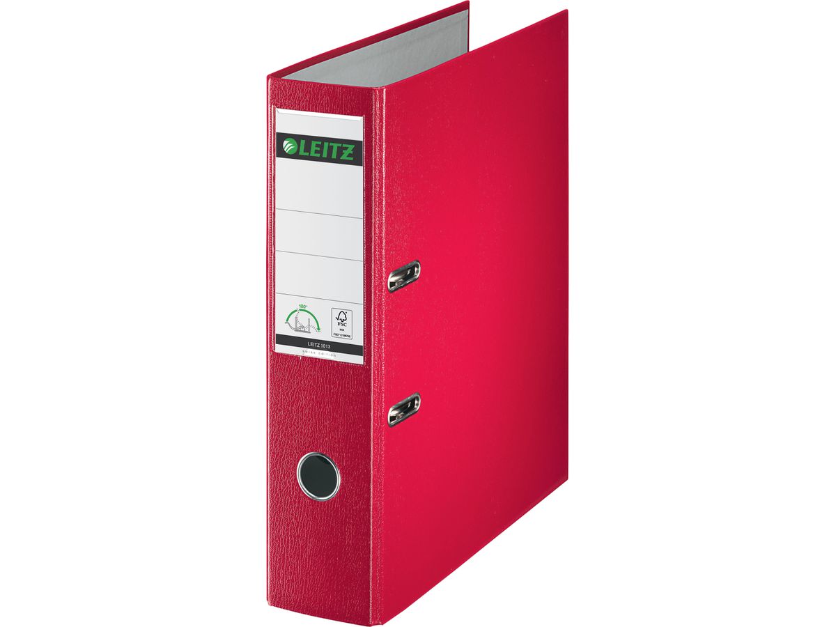 LEITZ Ordner Swiss Edition 180° 8cm 10135025 rot A4 (4002432364978)