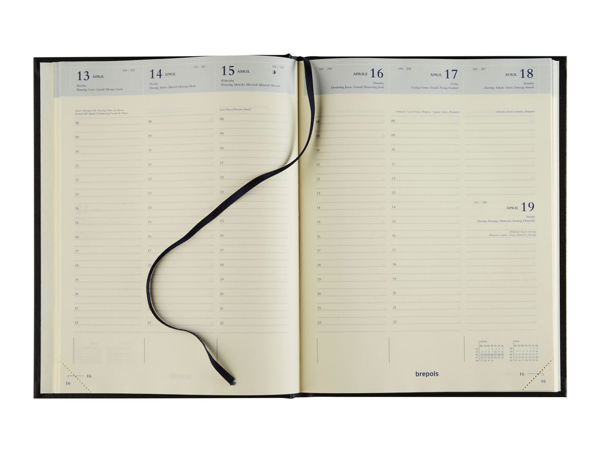 BREPOLS Agenda Timing Lima Kul. 2026 0.136.1256 1S/2P noir 17.1x22cm (5412303005197)