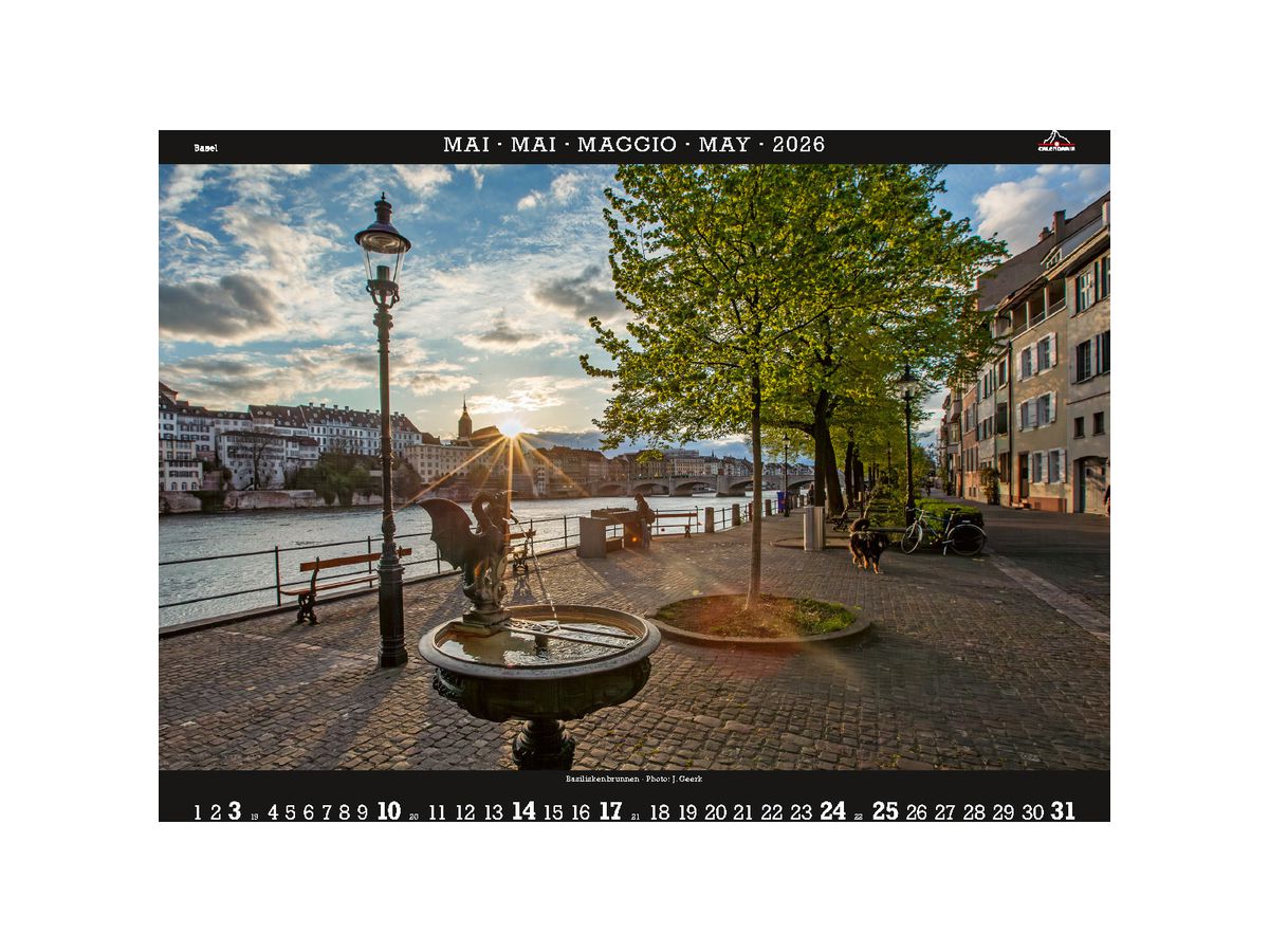 CALENDARIA Calendrier 2026 9783036205649 Basel ML 40x31cm (9783036205649)
