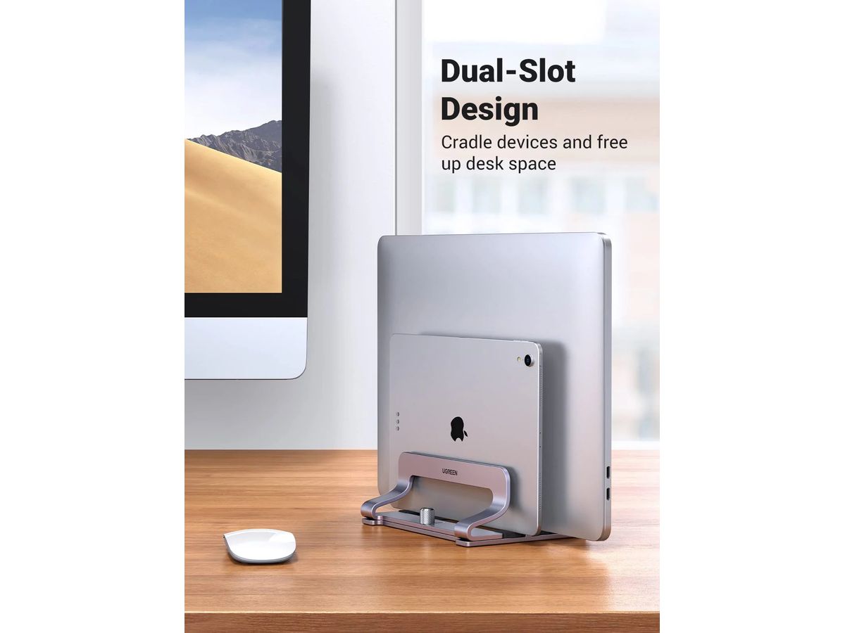 UGREEN Vertical Laptop Stand 60643 BB Dual-slot BB (6957303866434)