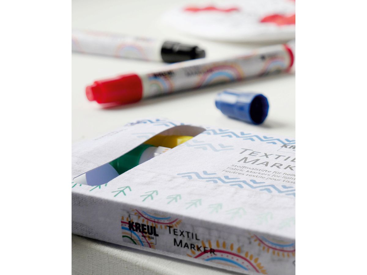 KREUL Textil Marker medium 90710 5er Set (4000798907105)