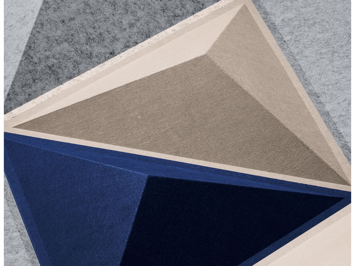 SUONO Wandelement 48x42x8cm 3117.U09.2600 TILES 3D, CONE, schwarz 6 Stk. (7640439765144)