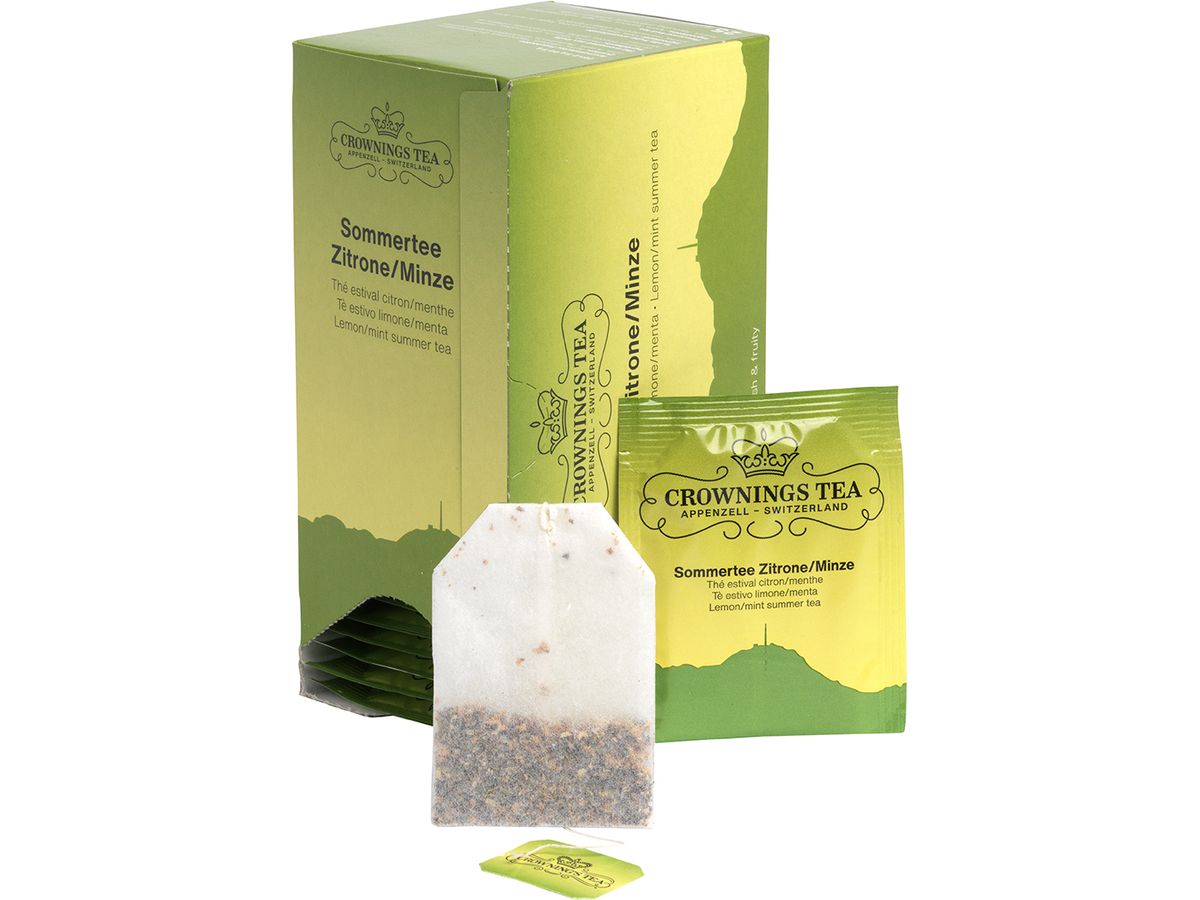 CROWNING'S Tè estivo Limone/Menta 104129 Bustine 2,5 g, 25 pz. (7611259170104)
