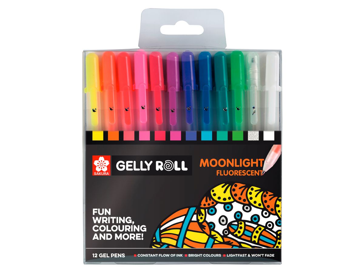SAKURA Gelly Roll 0.5mm POXPGBMOO12 Moonlight ass. 12 pezzi (8712079395711)