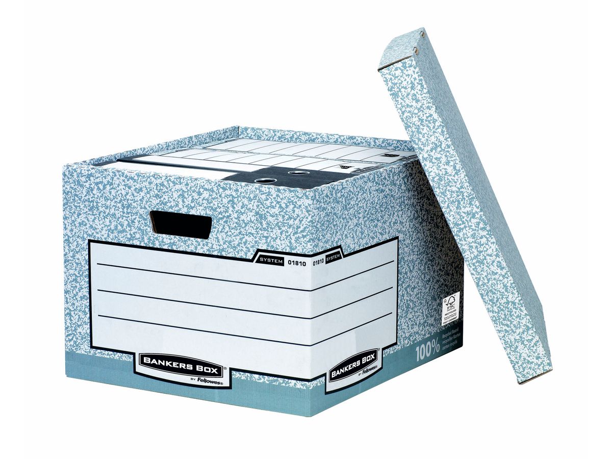 FELLOWES BankersBox grau/weiss 01810-FFEU 38x28.7x43cm (5016291885375)