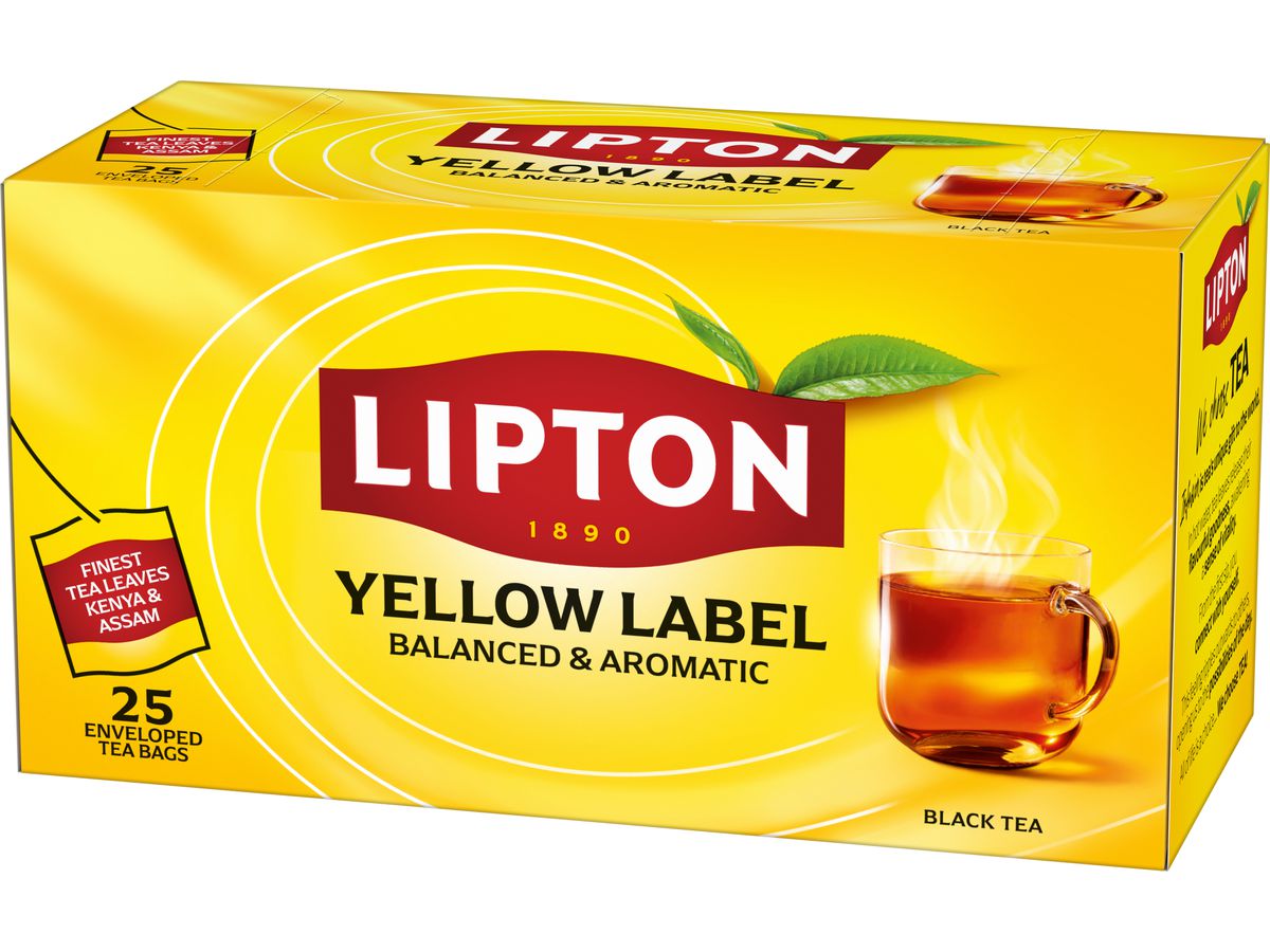 LIPTON Tè Yellow Lable Black 4091087 25 Borsa (8720608019779)