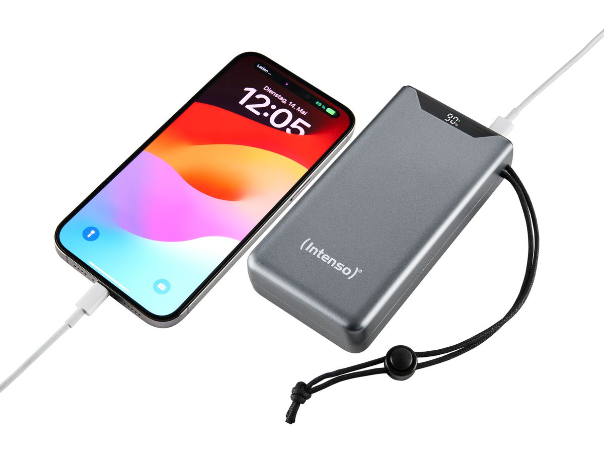 INTENSO Powerbank F20000, grey 7332054 20000 mAh, USB-A, USB-C (4034303034765)