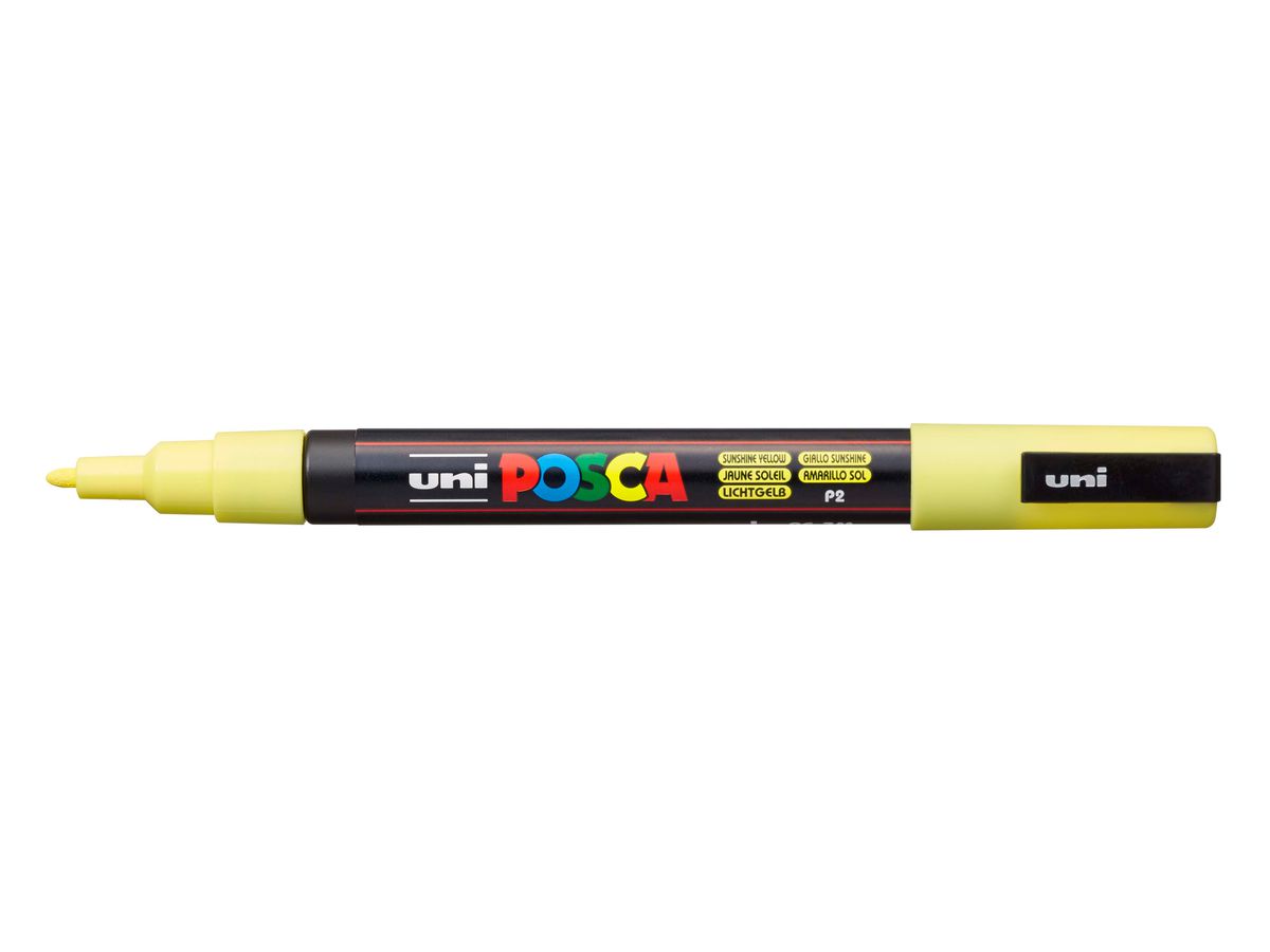 POSCA Marker 09-1.3mm PC3M_SUNSHINE YELLOW lichtgelb (4902778249284)