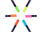 TOMBOW Stylo de calligraphie set WS-BH-6P Fudenosuke, 6 couleurs neon (4003198111028)