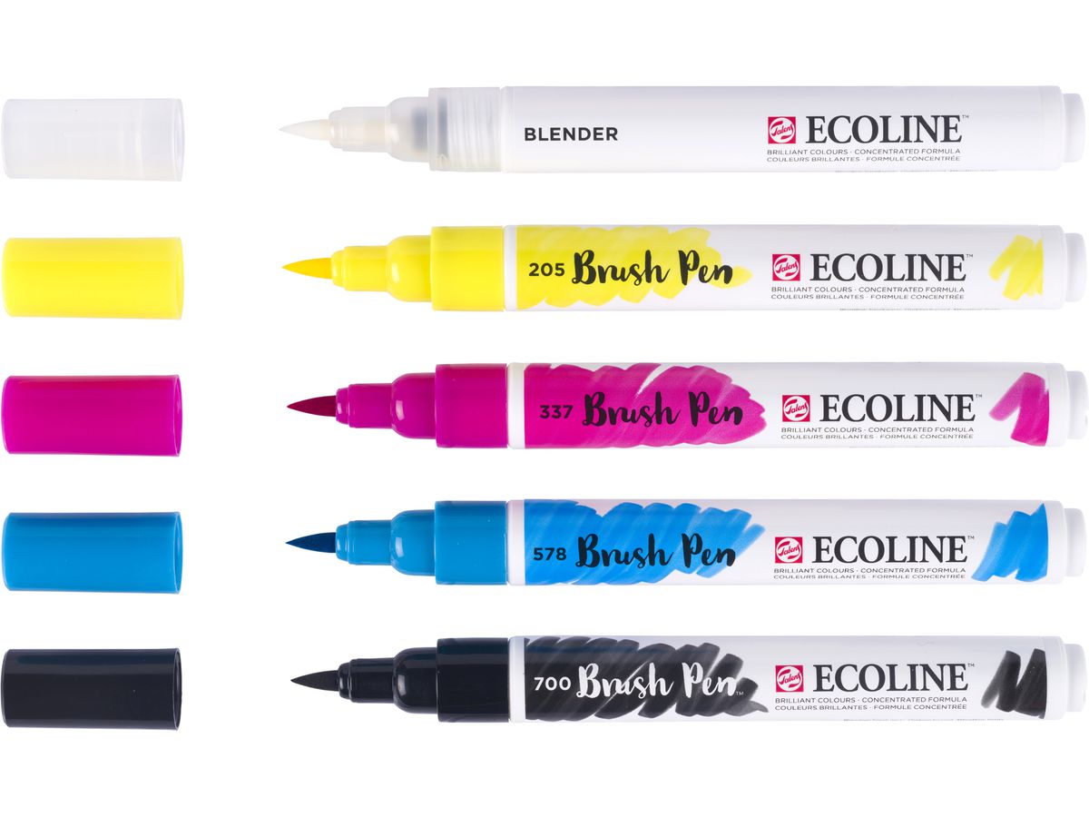 TALENS Ecoline Brush Pen Set 11509920 primary 5 pezzi (8712079518875)