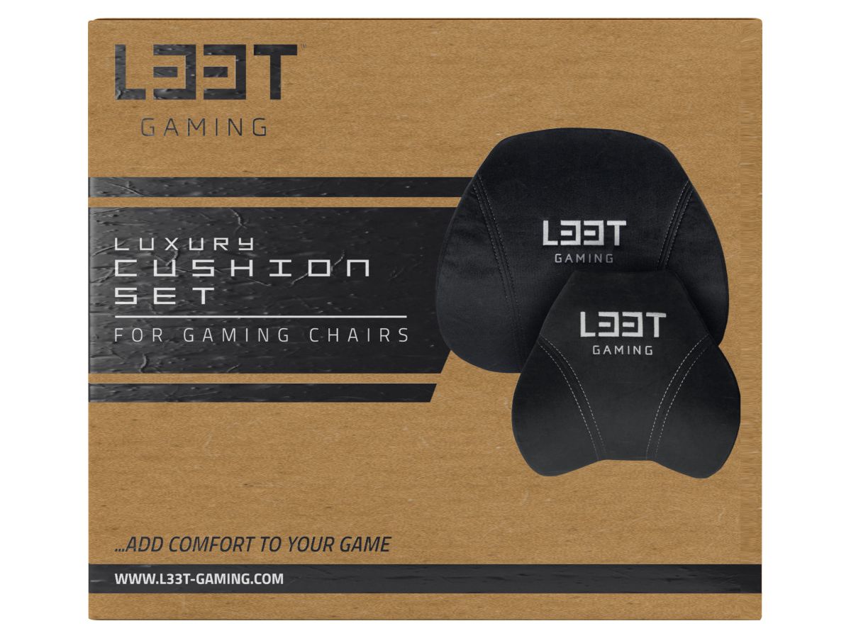 L33T Gaming Chair Cushion Set 160382 Memory Foam Velvet (5706470113466)