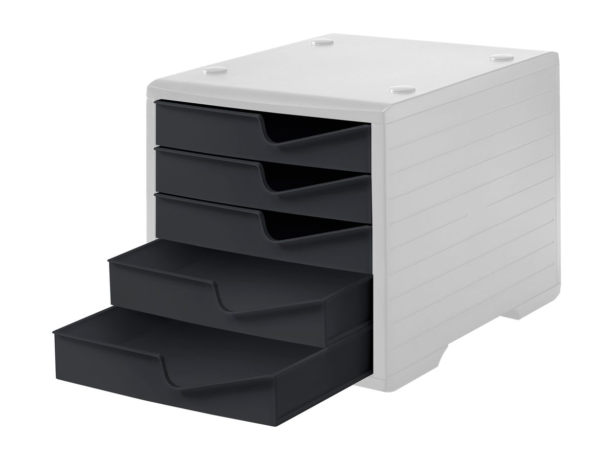 STYRO Styroswingbox 275-8430.182 grau/anthrazit 5 Schubladen (7612176088800)